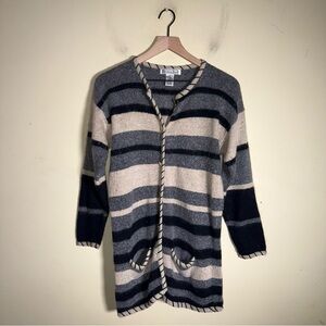 VINTAGE DAVIDSON ROAD silk and Angora hair gold button soft cardigan S